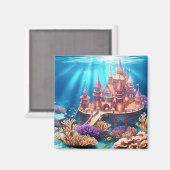 Aimant Château du royaume sous-marin (Recto/Verso)
