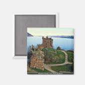 Aimant Château d'Urquhart, Loch Ness, Ecosse (Recto/Verso)