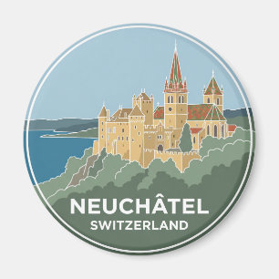 Aimant Château et Collégiale, Neuchâtel