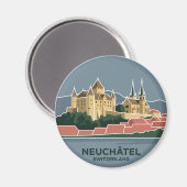 Aimant Château et Collégiale Suisse (Recto/Verso)