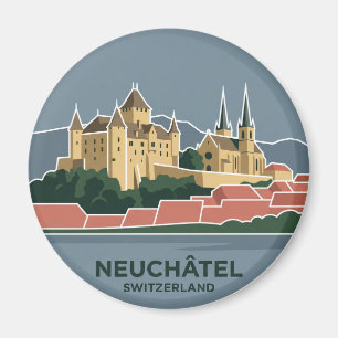 Aimant Château et Collégiale Suisse