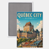 Aimant 🏰 Château Frontenac de Québec (Recto/Verso)