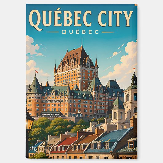 Aimant 🏰 Château Frontenac de Québec (Recto)