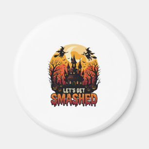 Aimant Château Hanté Halloween Sorcières Faisons Nous Écl