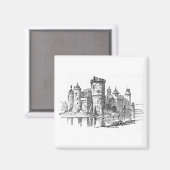 Aimant Château médiéval (Recto/Verso)