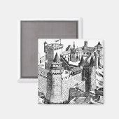 Aimant Château médiéval (Recto/Verso)