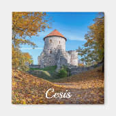 Aimant Château médiéval entouré de forêt (Devant)