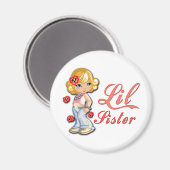 Aimant Château Soeur et Fleurs (Recto/Verso)