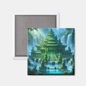 Aimant Château Temple du Trône de Jade Secret (Recto/Verso)