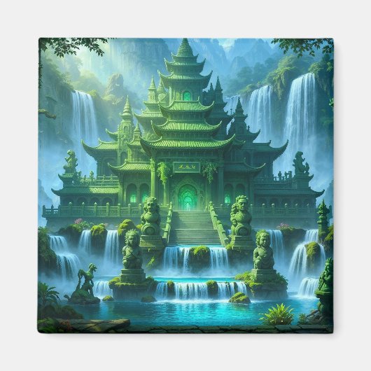 Aimant Château Temple du Trône de Jade Secret (Devant)