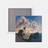 Aimant Châteaux en Espagne de Maxfield Parrish 1904 Fanta (Recto/Verso)