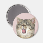 Aimant Chaton à bouche ouverte (Recto/Verso)