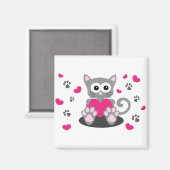 Aimant chaton chaton animal mignon doux (Recto/Verso)