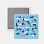 Aimant chatons musicaux (Recto/Verso)