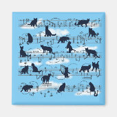 Aimant chatons musicaux (Devant)