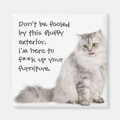 Aimant Chats Badass (Devant)