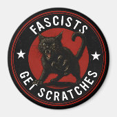 Aimant Chats contre les fascistes (Devant)