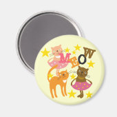 Aimant Chats de danse (Recto/Verso)