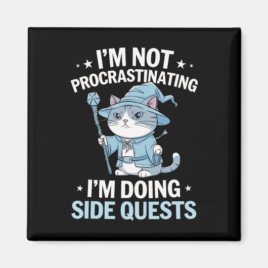 Aimant Chats de joueurs Quête secondaire Procrastinant Ta (Devant)