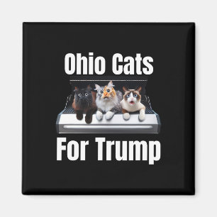 Aimant Chats de l'Ohio pour Trump - Chat politique drôle