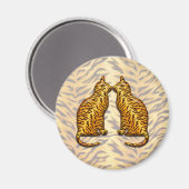 Aimant Chats de tigre (Recto/Verso)