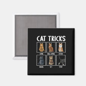 Aimant Chats Drôle Chat Tricks (Recto/Verso)