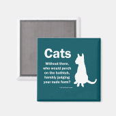 Aimant Chats et baignoires (Recto/Verso)