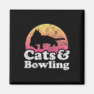 Aimant Chats Et Bowling Homme Ou Femme Chat Et Bowling