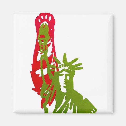 Aimant Chats et Chats Dames pour l'aimant Kamala Harris (Devant)