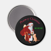 Aimant Chats et Père Noël (Recto/Verso)