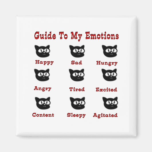 Aimant Chats : Guide De Mes Émotions (Devant)