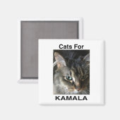 Aimant Chats Lelo pour Kamala (Recto/Verso)