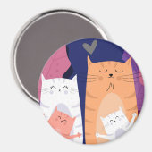 Aimant Chats mignons (Recto/Verso)