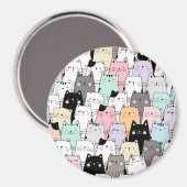 Aimant Chats mignons (Recto/Verso)