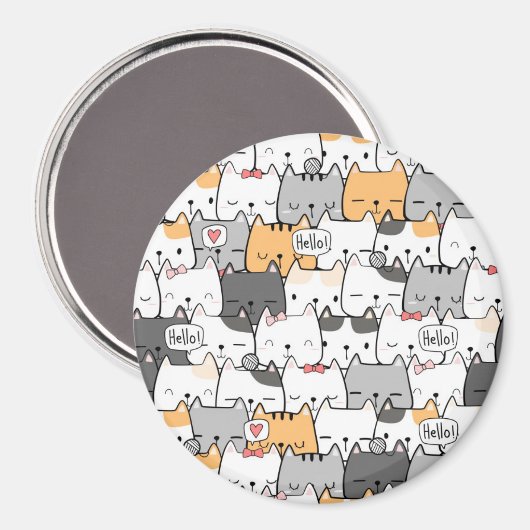 Aimant Chats mignons (Recto/Verso)