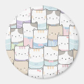 Aimant Chats mignons (Devant)