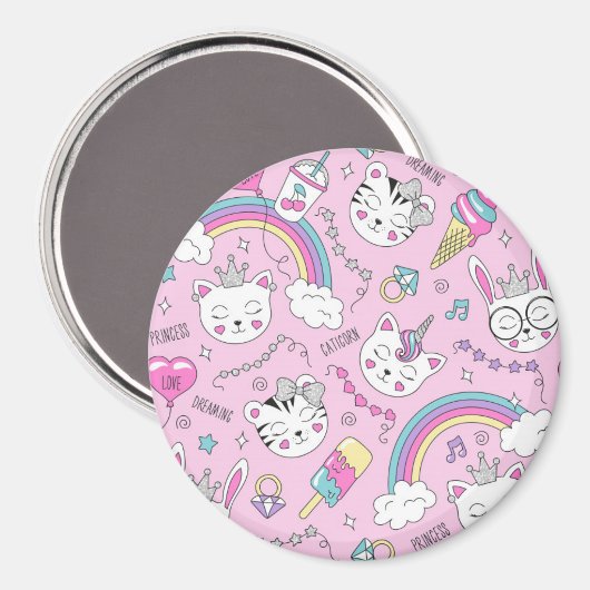 Aimant Chats mignons (Recto/Verso)