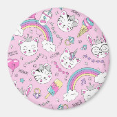 Aimant Chats mignons (Devant)