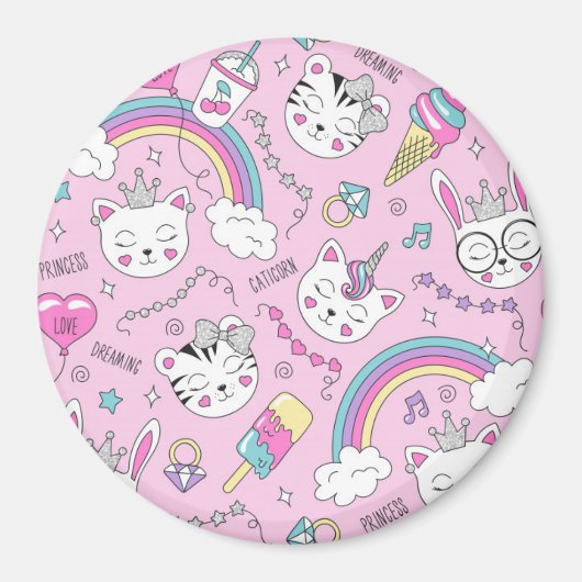 Aimant Chats mignons (Devant)