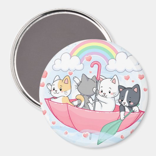 Aimant Chats mignons (Recto/Verso)