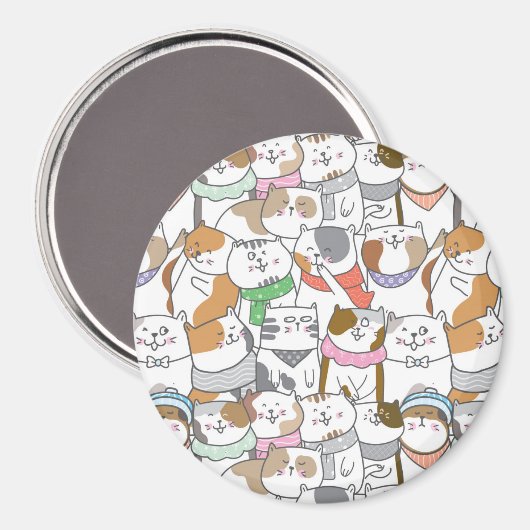 Aimant Chats mignons (Recto/Verso)