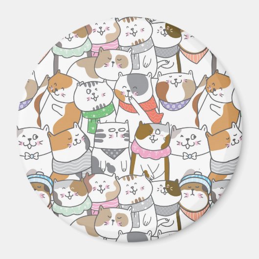Aimant Chats mignons (Devant)