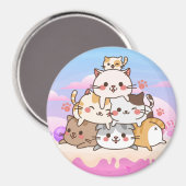 Aimant Chats mignons (Recto/Verso)