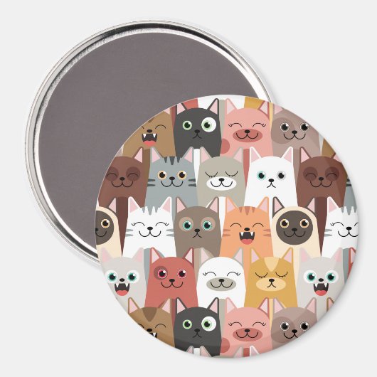 Aimant Chats mignons (Recto/Verso)