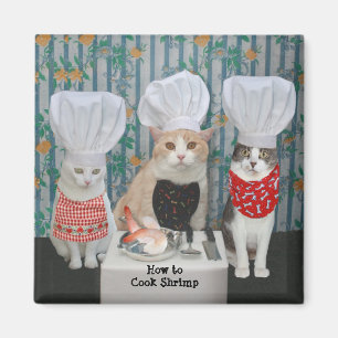 Aimant Chats/minous de chef gastronomique