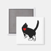 Aimant Chats montrant l'amour (Recto/Verso)