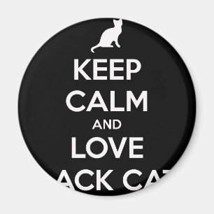 Aimant Chats noirs d'amour