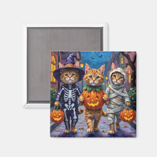 Aimant Chats Persans Trick-or-Treating Costumes d'Hallow