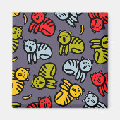 Aimant Chats plus bananes (Devant)