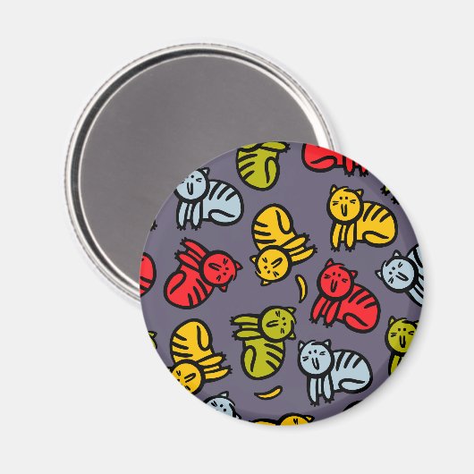 Aimant Chats plus bananes (Recto/Verso)